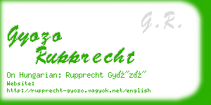 gyozo rupprecht business card